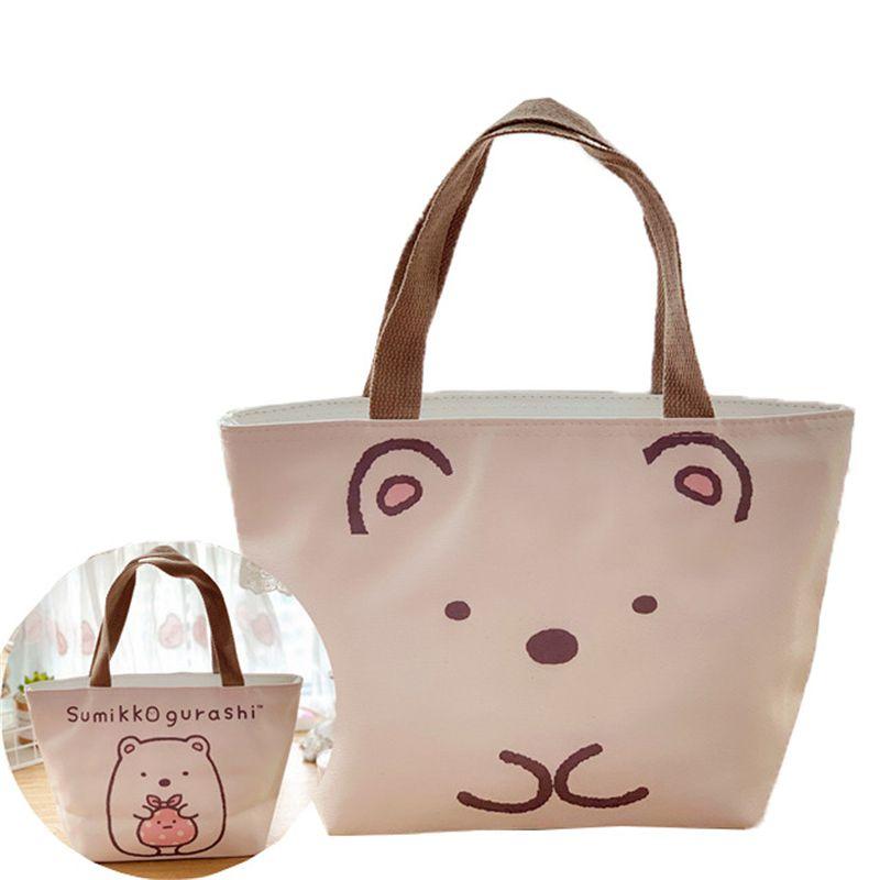 Sumikkogurashi Multicoloured Lunch Bag With Smooth Zippers And Comfortable Handle