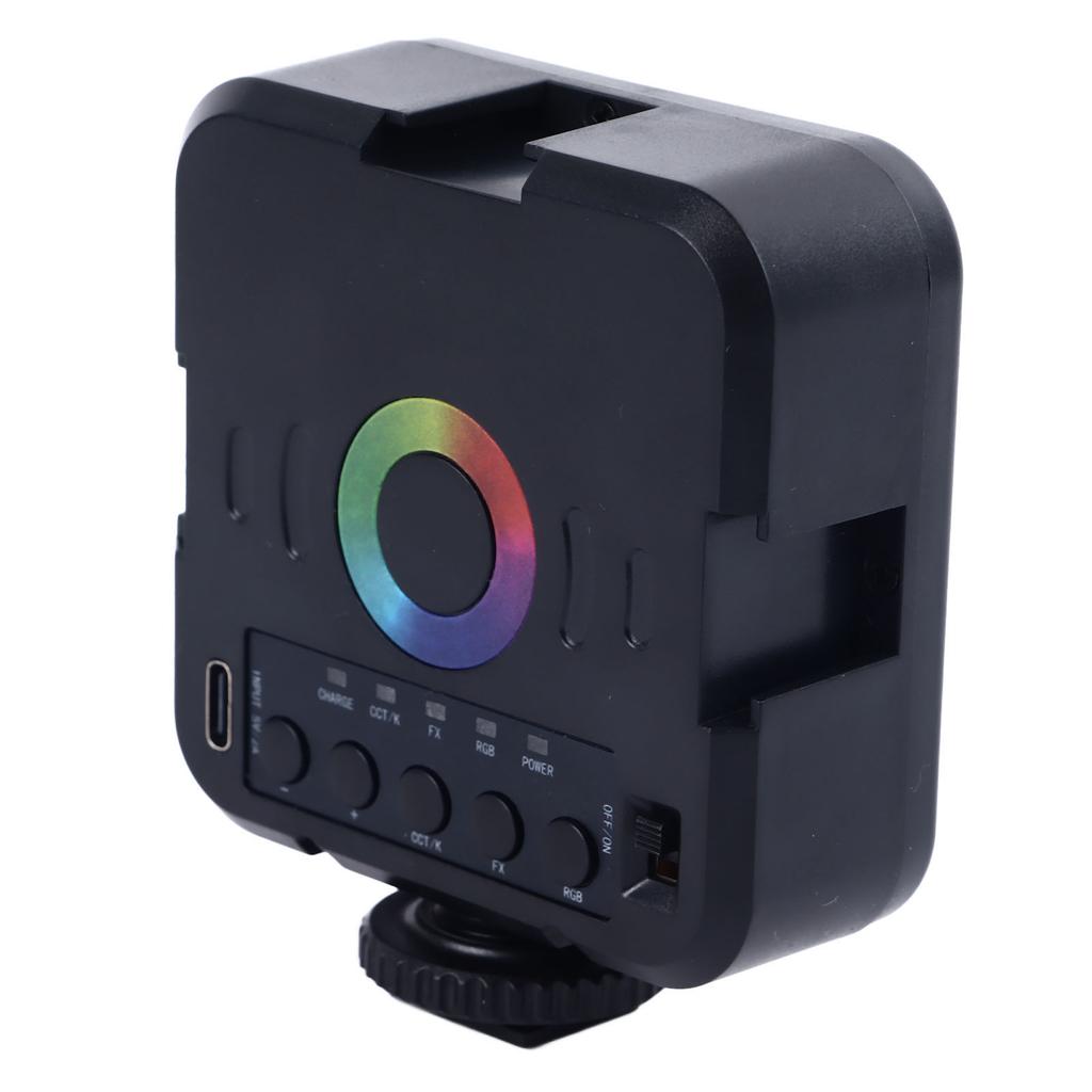 Fill Light Portable RGB Full Color 3000‑9000K Dimmable 70 Beads 7W Handheld Photography Fill Light for Live Broadcast Shooting