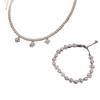 Niche Cross Pearl Necklace Bracelet High-End Temperament Collarbone Chain Versatile Jewelry