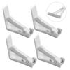 4Pcs Transparent Non-Slip Plastic Tablecloth Clips for Securing Table Cover During Party Picnic Wedding Household Dining Events