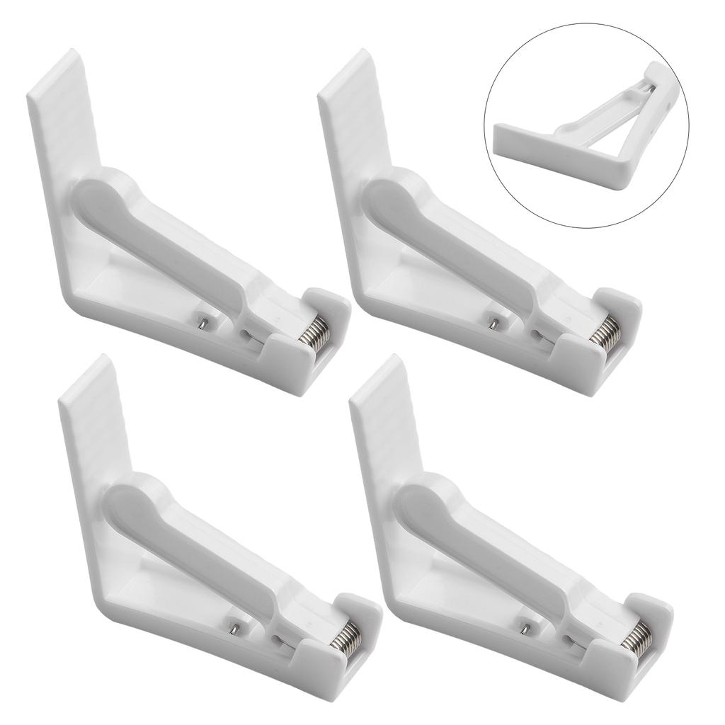 4Pcs Transparent Non-Slip Plastic Tablecloth Clips for Securing Table Cover During Party Picnic Wedding Household Dining Events