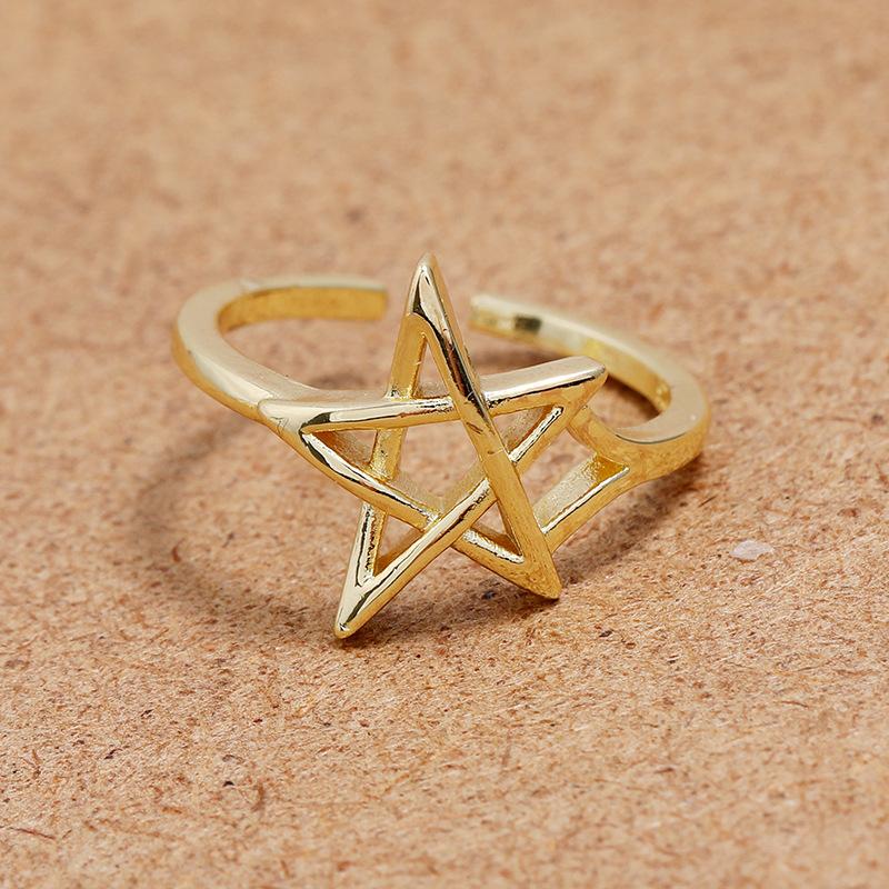 Niche design Mori feathers rose gold ring women's light luxury cold wind versatile simple personality live ring