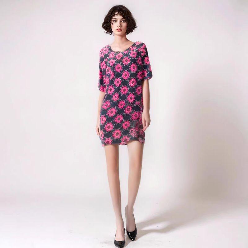 

Женская одежда Мода Большие размеры Дамы 2023 Новинка Искусственный хлопок Red L