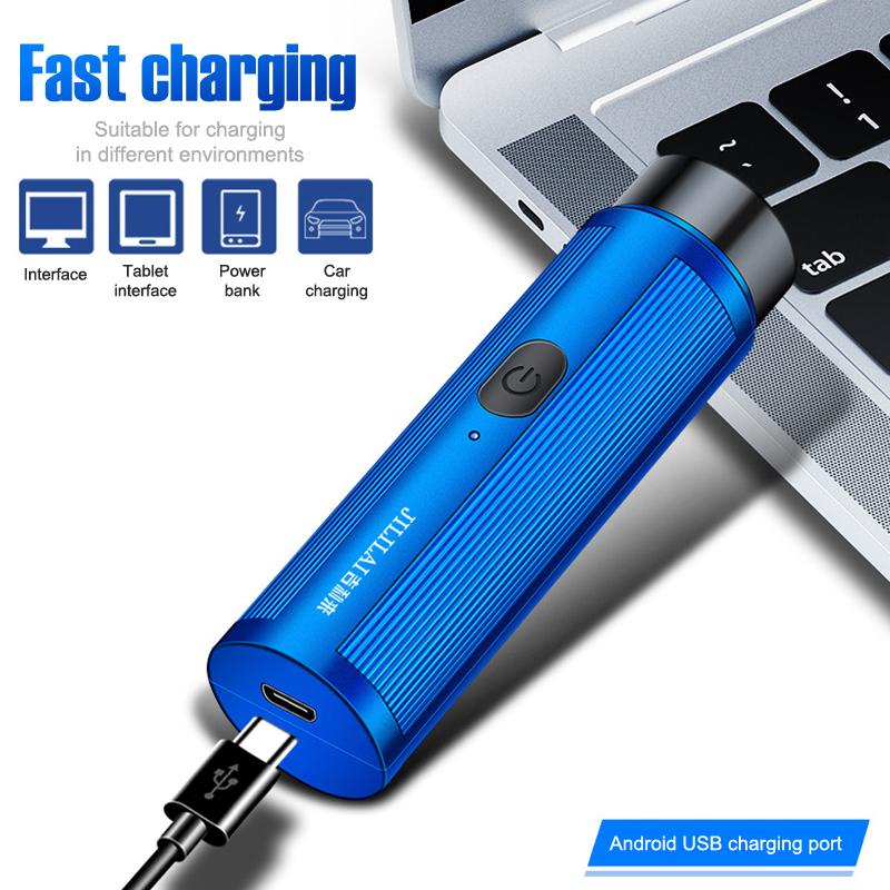 Men Mini Electric Shaver Automatic Razor Trimmer Portable Beard Knife Shaver Rechargeable Razor Travel Car Mini Shaver