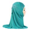 Easy To Wear Girls Instant Hijab Scarf Muslim Hijabs Handmade Flower Amira Lovely Flower Headscarf Turban for 2-6 Years Kids