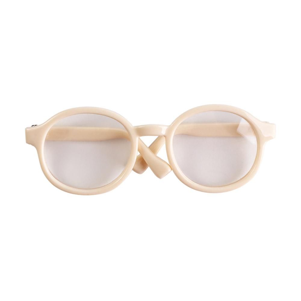 Accessory Transparent Plastic Glasses Plastic Transparent Round Transparent Glasses Round Miniature Round Glasses Children