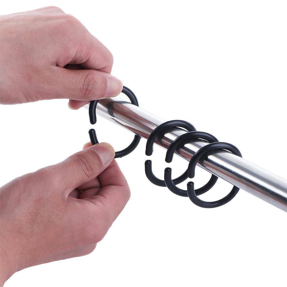 For Living Room Bathroom Bathroom Accessories Loop Clip Hooks Rings Curtain Hook Curtain Rings