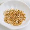 14K Gold Plated Colorfast Zircon Melon Seed Openable Necklace Pendant Clasp for DIY Jewelry Making.