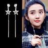 Fashionable and Versatile Jewelry Rear Hanging Dual-purpose Earrings for Five-pointed Star Tassel Earrings for Women