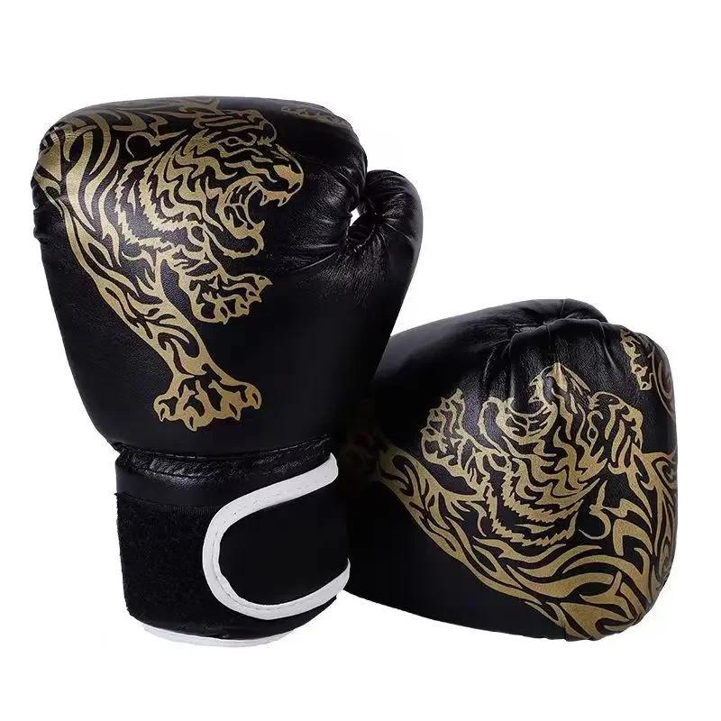 Children Boxing Glove Kickboxing Protective Gloves Kid Punching Training Sanda Sport Supplies Children Combat Training Equipment чёрный