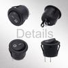Mini With Pre-Wired Cable Snap-in Toggle Switch Black 2 Pin Rocker Boat Switch Car Auto Boat Switches Car Auto Boat