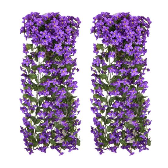 

Yousheng 2 шт. букет искусственных цветов, яркие цвета, комнатные и уличные искусственные растения, реалистичный дизайн, не увядающие искусственные цветы