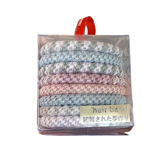 8Pcs Hair Bands High Elasticity Braided Design Hair Ties Soft Breakage Prevention Non-Metallic Hair Accessories