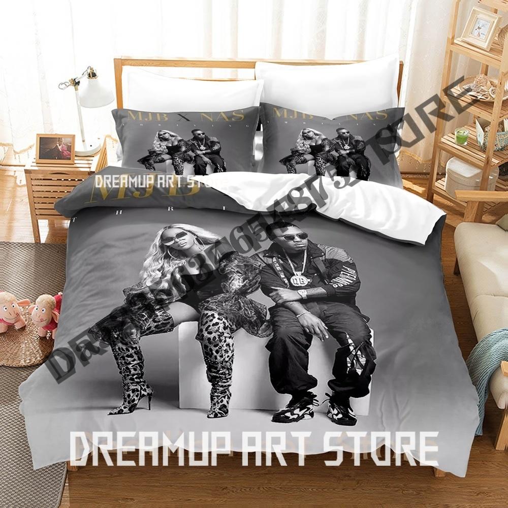 3D Print Mary J. Blige Bedding Set Single Twin Full Queen King Size Bed Set Adult Kid Bedroom Duvetcover Sets Game Anime Bed