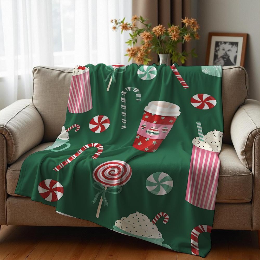 Witchy Frog Mushroom Soft Flannel Blanket Breathable Warm Throw for Office Car Sofa Kids Room Birthday Xmas Gift