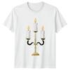 Candelabra Candles Decor Unisex TShirt Unisexs Tee Unisexs Graphic Top