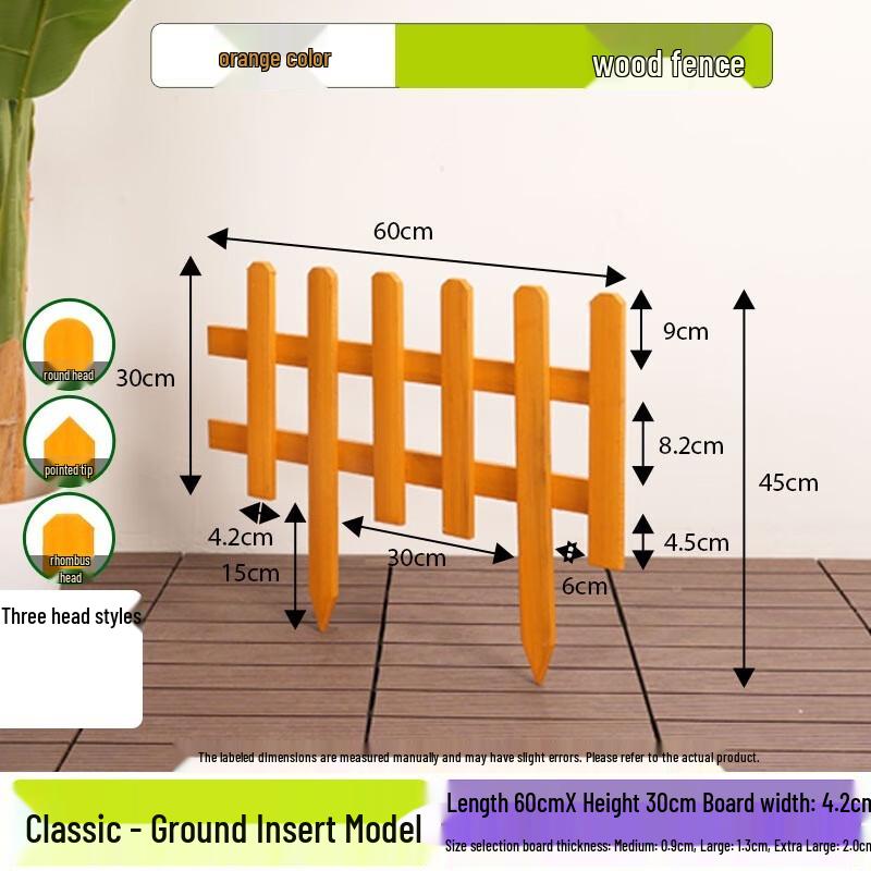 Solid Bamboo Wood Garden Fence Panel