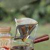 1pc Coffee Drip Rack Outdoor Camping Portable Stainless Steel Folding Funnel Filter Cup Coffee Stove Coffee Grounds Filter