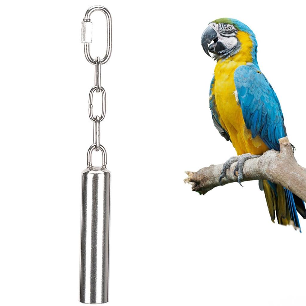 Squirrel Bells Stainless Steel Bells Toys for Birds Large Parrot African Greys Macaws