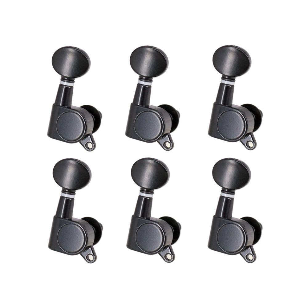 6PCS Metal+Plastic Guitar Tuning Pegs 6 Right Tuning Keys For Electric Guitar