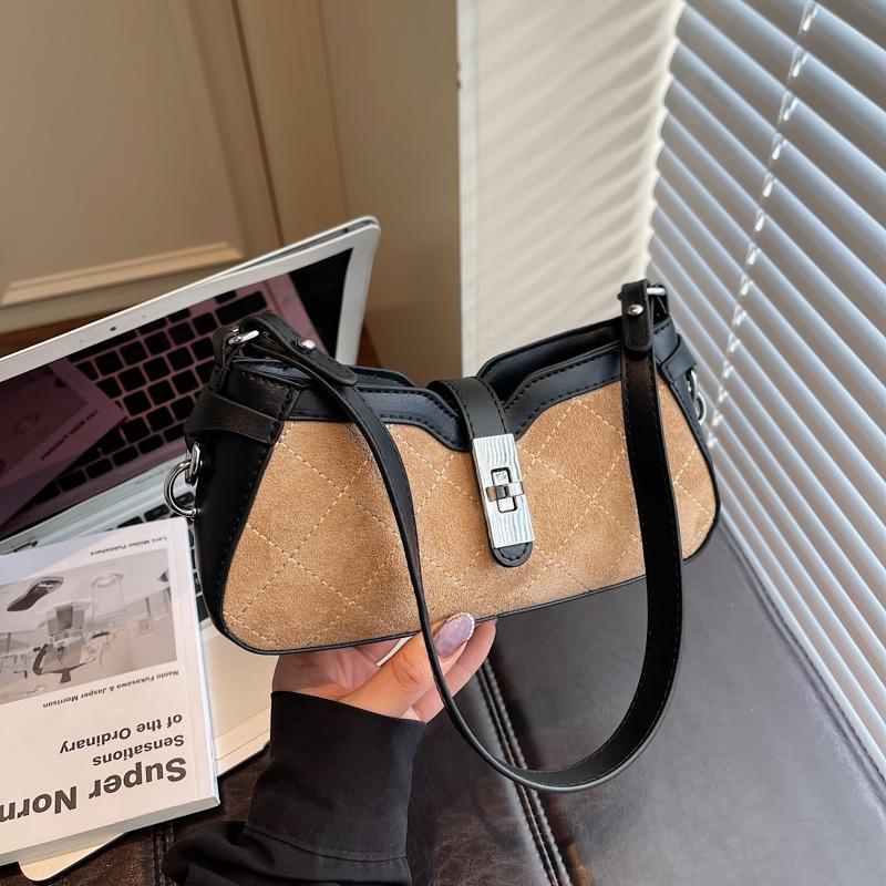 High-End Mode Baguette Handtasche Damen Frühling neu Nische Textur Schulter Messenger Bag Pendler Tasche