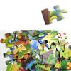 Childrens Paper Puzzle Set 36 Pieces Animal Theme Educational Learning Toy Carry Handle Case Gift for Kids 3 to 6 Years