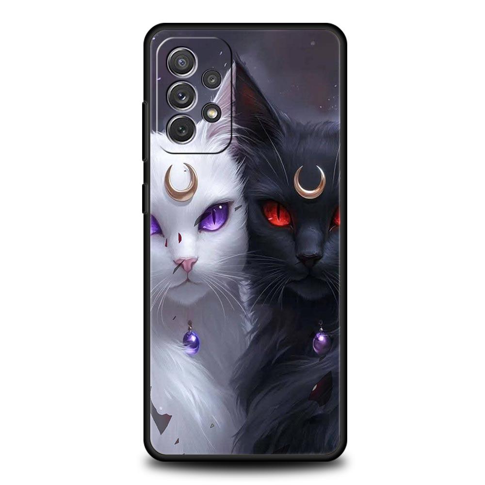 Cartoon Art Phone Case for Samsung Galaxy A55 A35 A17 A07 A15 A13 A25 A51 A71 A72 A73 A32 A52 A52S A41 5G Soft TPU Shell Fundas