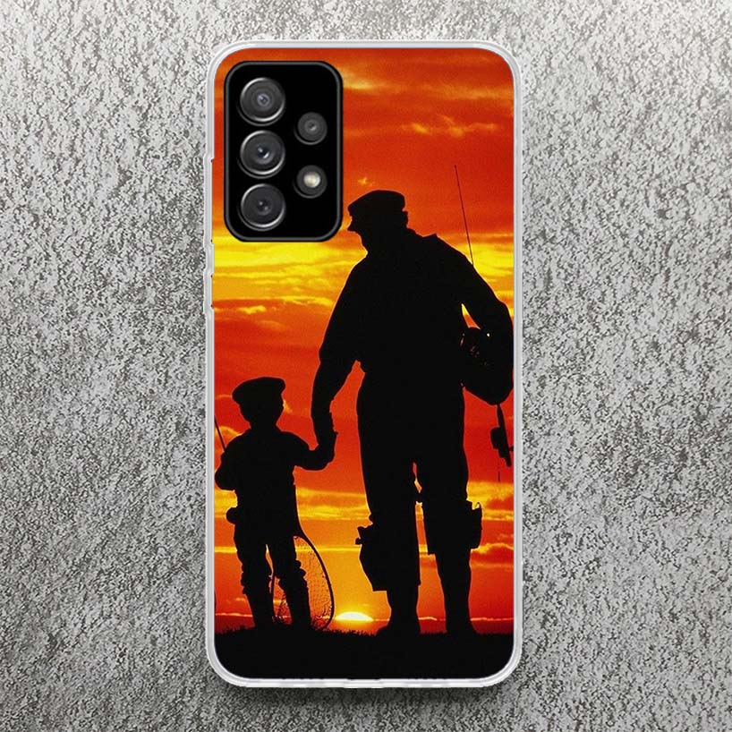 Jagd Angeln Mann Druck Weiche Hülle für Samsung Galaxy A52 A51 A50 A42 A32 A22 A12 Handyhülle A41 A31 A21S 71 A30S A20S A10S A4