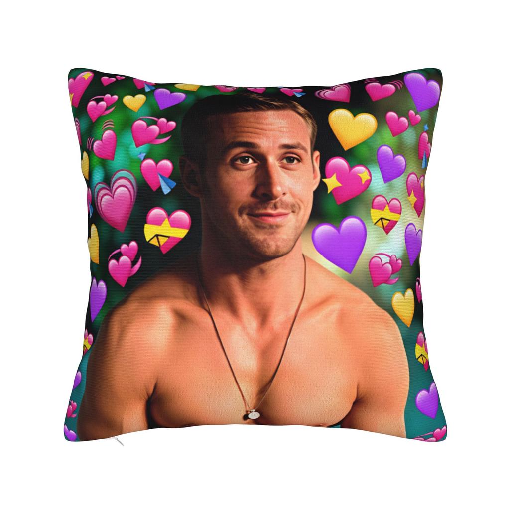 ryan gosling eats his cereal Pillow Cover Comfy Cushion Cover Novelty Pillow Case For Wedding Party Home Decor