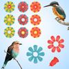 M-Modern-Bird Feeder Flowers,Set Bird Hanging Feeding Ports Replacement Parts Bird Feeder Supplies For Bird Feeder Easy Install