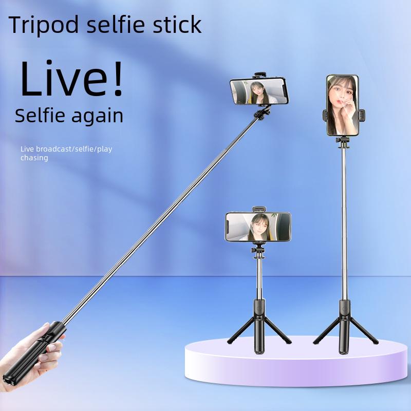 Multifunction Bluetooth Selfie Stick with Portable Live Broadcast Stand