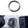 Carbon Fiber Car Engine Start Stop Button Cover M Stripe Logo Emblem Key Ignition Stickers