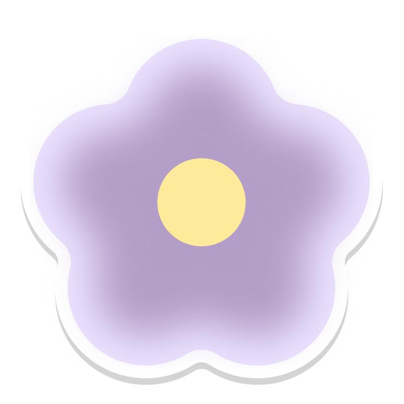 Flower Leather Coasters Heat Insulating Placemats Anti-scald Non-slip Pans Mat Creative Household Gradient Color Table Mats