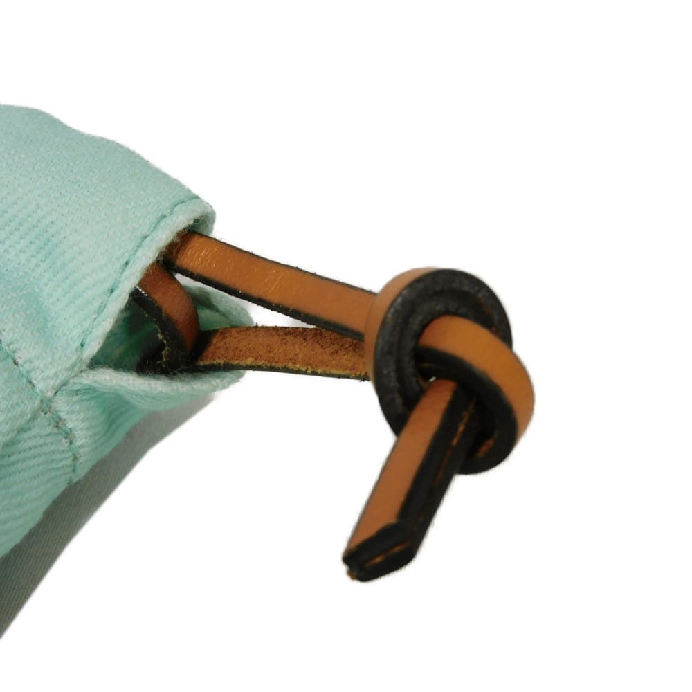 Used Easter Island Drawstring Pouch (C822057X05) with 7922 Logo Multicolor Calfskin Drawstring Pouch (12695) by Ken