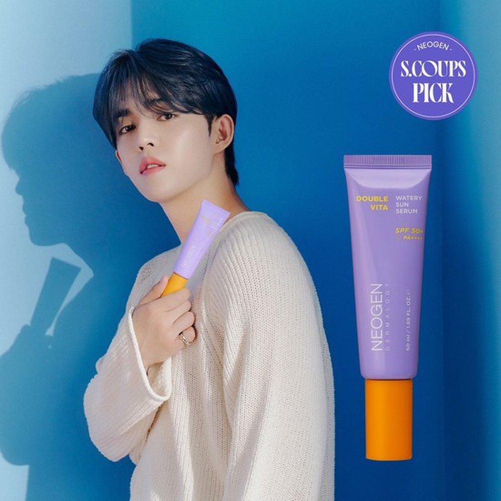 NEOGEN Double Vita Watery Sun Serum 50ml (zero white cast/smooth texture)