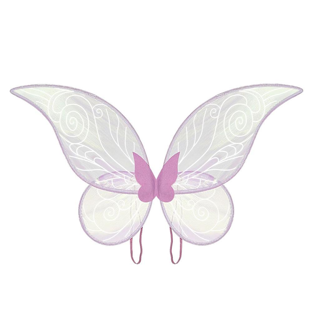 

Funny Sparkling Adults Fairy Wings Dress-Up Party Favor Gift Girls Wings Halloween Cosplay Princess Angel Wings розовый