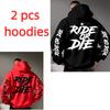 Men's Ride Or Die Graphic Hoodie Sweatshirt Oversized Streetwear Sportswear Pullover Men's Women's Casual Autumn Hooded Top
