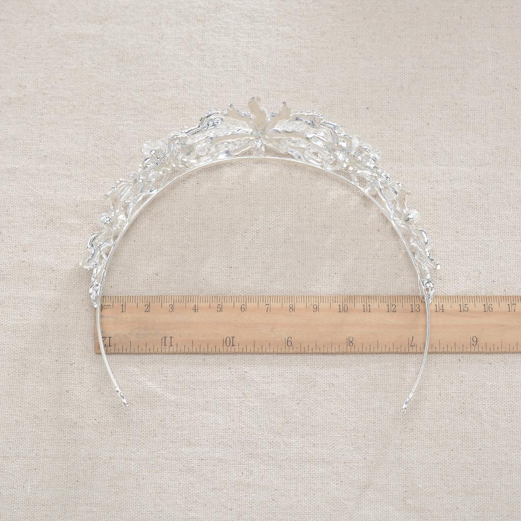 New Korean Style Handmade Beaded Rhinestone Crown, Popular Bridal Crown, Wedding Accessories