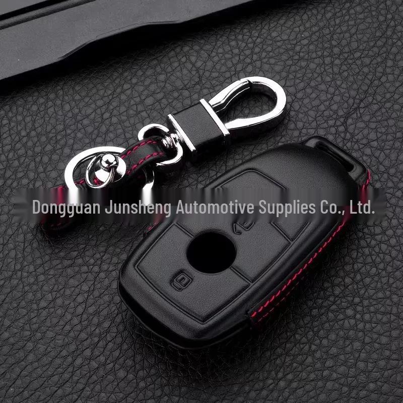 4D Leather Key Case for Mercedes-Benz GLA GLB GLC A-Class B-Class C-Class E-Class AMG