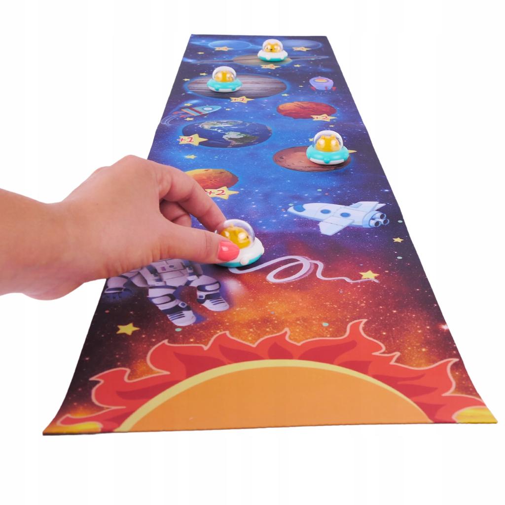 Spaceships Solar System Curling Mat Skill Game Set