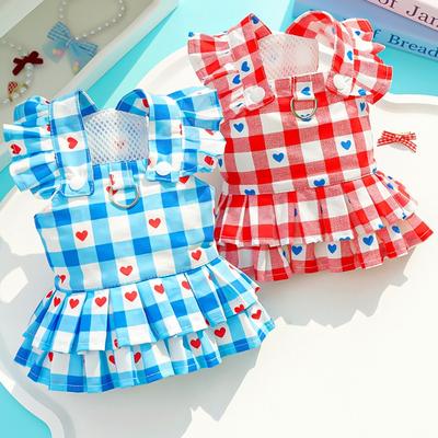 Princess-style Dog Clothes, Cat Harness Skirts, Cat Dresses, Teddy Pet Dogs