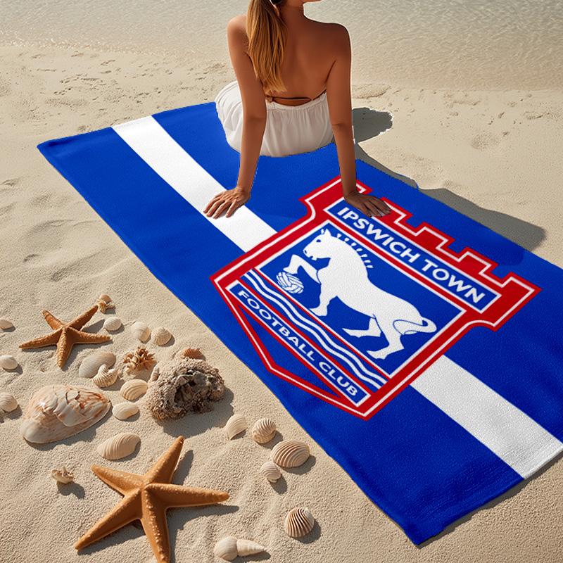 FBPA Football Club Emblem Beach Towel, Quick-drying, Easy To Care For, Use for Both Fitness and Beach Vacations,Sports Essential Fan Gift