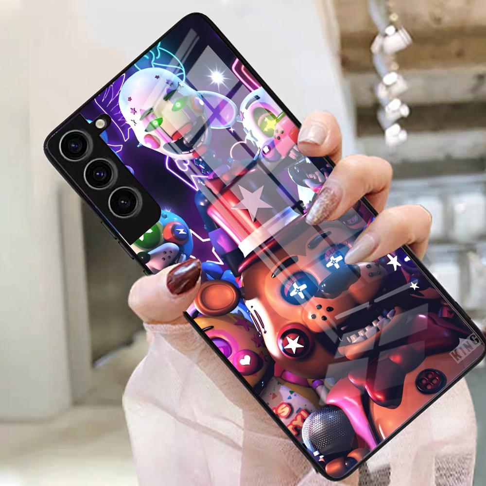 F-Fnaf F-Five Nights At Freddys Phone Case For Samsung S25 Edge Ultra S23 S22 S21 S20 Ultra Plus S24 Fe A54 A53 A25 Glass Cover