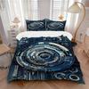 3pcs Cybernetic Circuits Bedding Set, Includes 1 Comforter + 2 Pillowcases, Without Pillow Inserts, Soft Comfortable, Lightweight Breathable088