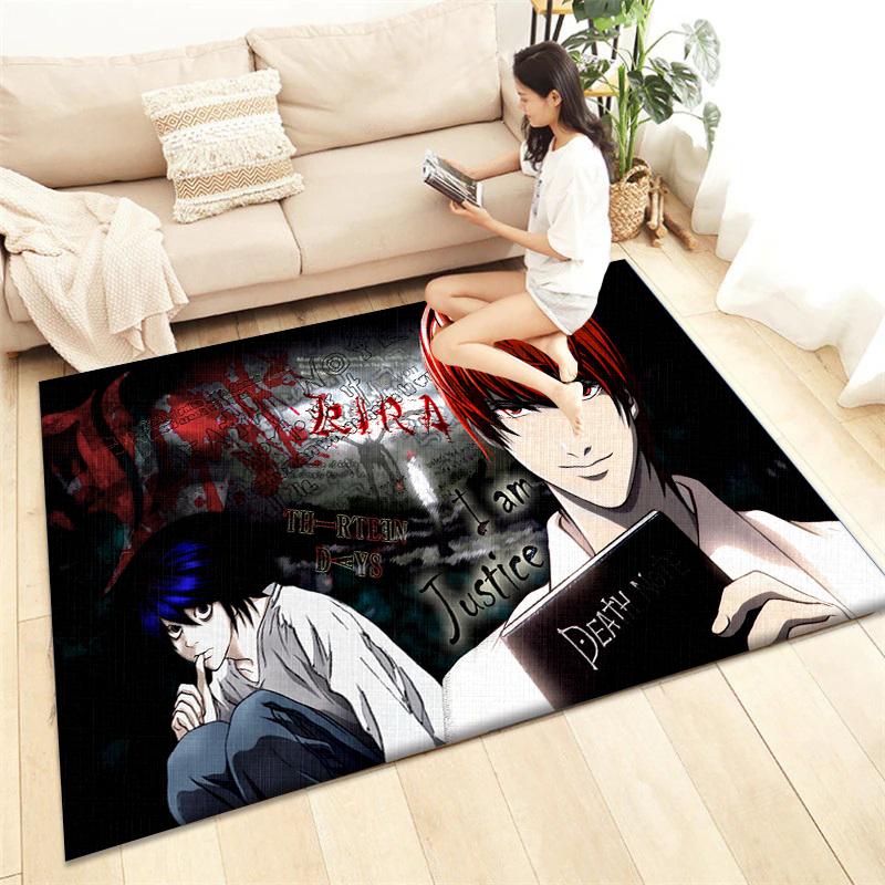 Death Note HD Printed Carpet Living Room Home Decor Sofa Table Rug Anti Slip Chair Cushion Lounge Mat Picnic Camping  Ar