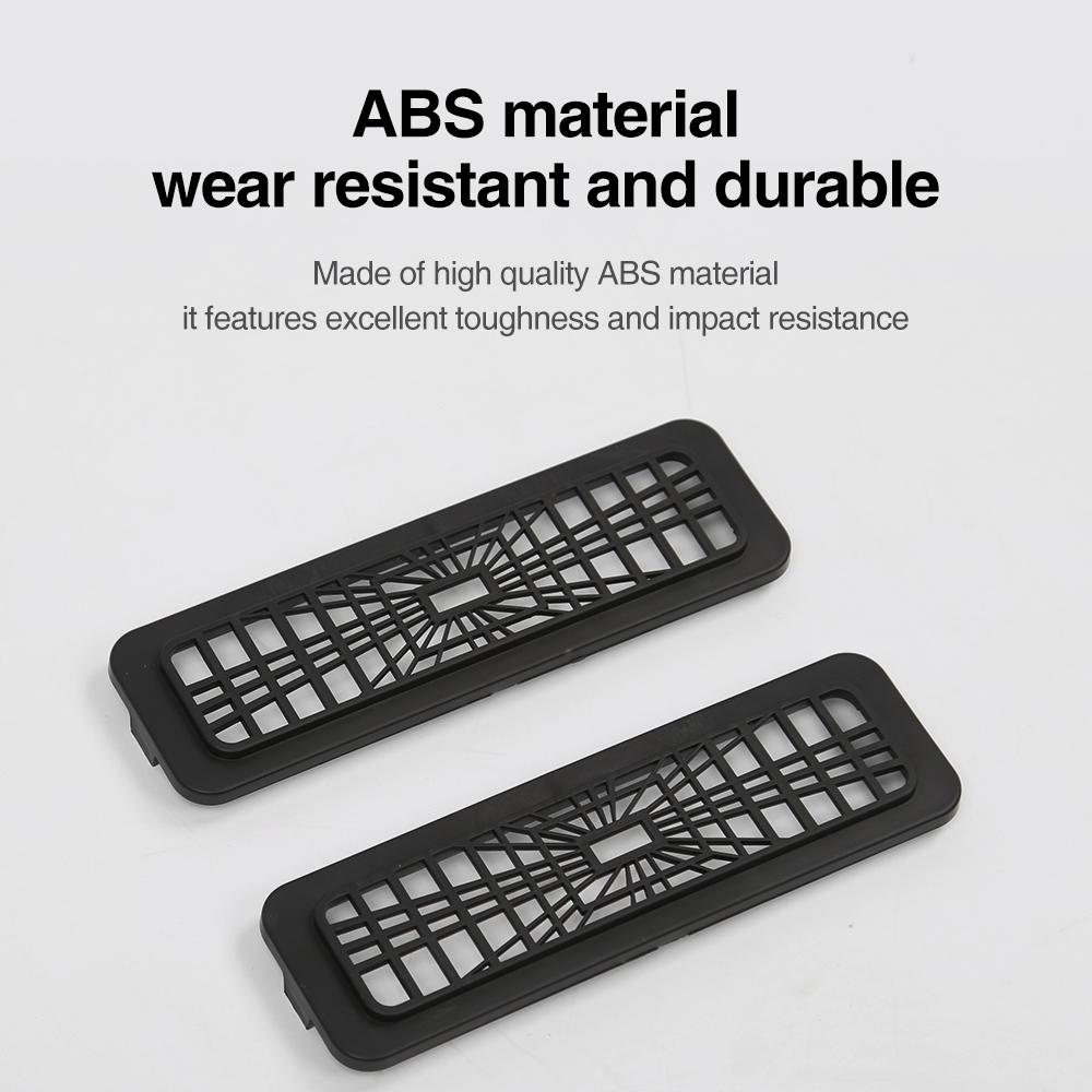 Heenvn For Tesla Model Y Juniper/Launch 2025 2026 Car Under Seat Air Outlet Protective Cover ABS Anti-blocking Air Vent Grille