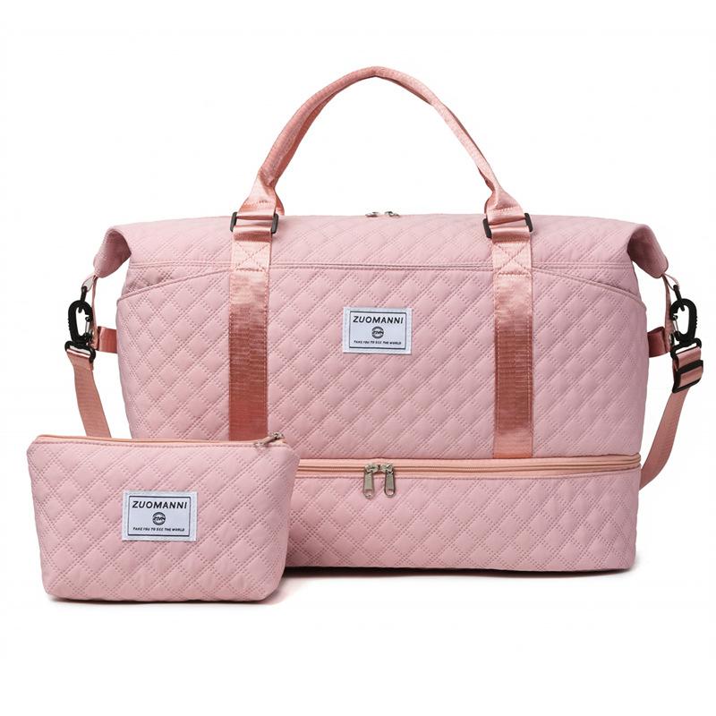 Sports fitness bag large capacity independent shoe compartment dry and wet separation shoulder travel bag yoga swimming fitness bag