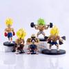 5 piezas de figuras de Dragon Ball Super Saiyan estatuas peculiares Vegeta Kame Sennin Broly muñeco de fitness dinámico decoración de escritorio juguete regalo