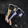 Business Unifarbene Lychee-Muster Lederhülle für Xiaomi 17T Pro Max 15Ultra Schlank Rutschfest Stoßfest für MagSafe Hülle Funda