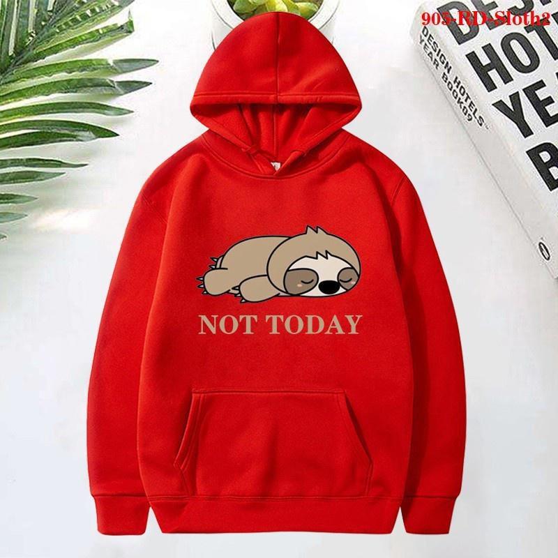 Sloth Hoodies Women Sweatshirts Plus Size Men Casual Long Sleeve Clothing Cute Warm Pullover
